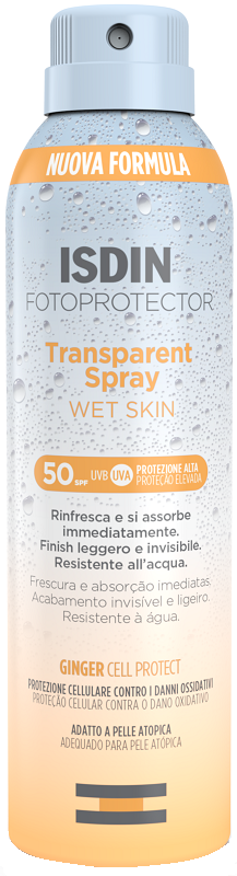 FOTOPROTECTOR TRANSPARENT WET SKIN SPRAY 50+ 250 ML - latuafarmacia.org