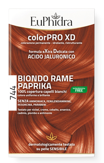 EUPHIDRA COLORPRO GEL COLORANTE CAPELLI XD 744 PAPRIKA 50 ML IN FLACONE + ATTIVANTE + BALSAMO + GUANTI - latuafarmacia.org
