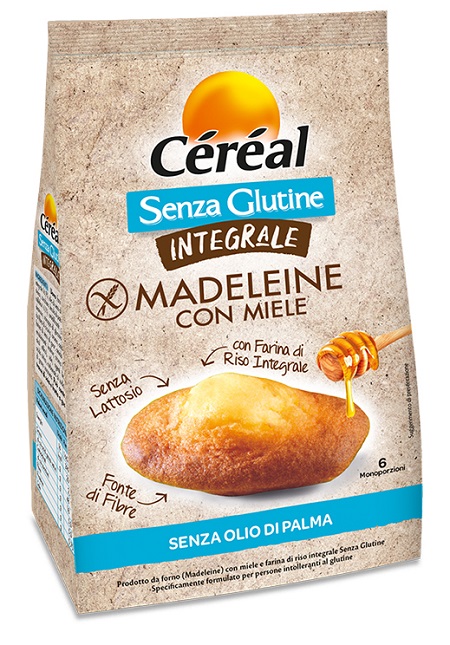 CEREAL SENZA GLUTINE INTEGRALE MADELEINE CON MIELE 170 G - latuafarmacia.org