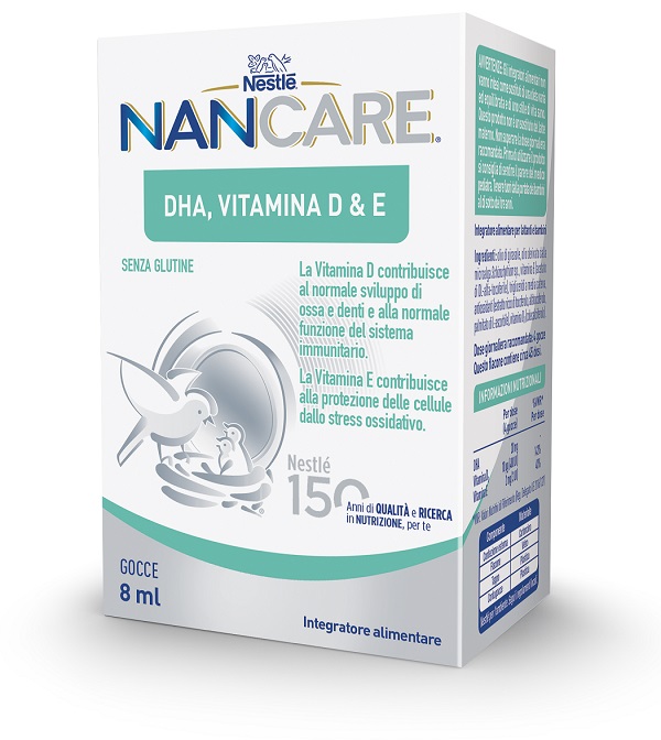 NESTLE' NANCARE DHA VITAMINA D&E GOCCE 8 ML - latuafarmacia.org