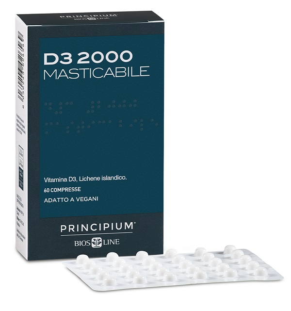PRINCIPIUM D3 2000 MASTICABILE 60 COMPRESSE - latuafarmacia.org