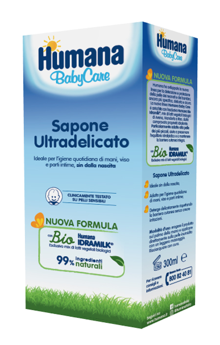 HUMANA BABY CARE SAPONE LIQUIDO 300 ML - latuafarmacia.org