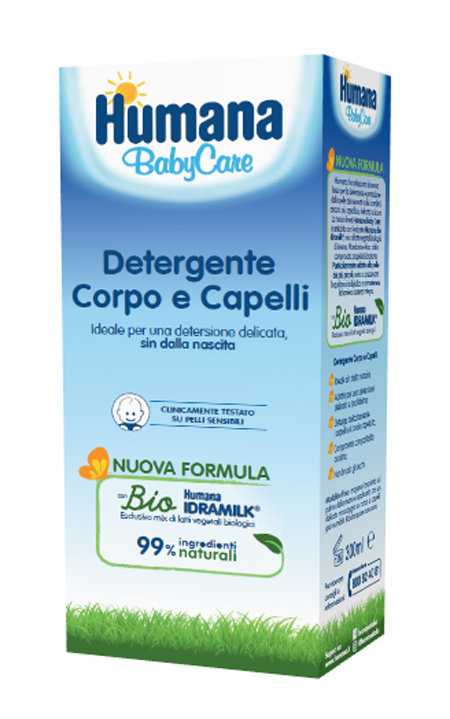 HUMANA BABY CARE DETERGENTE CORPO&CAPELLI 300 ML - latuafarmacia.org