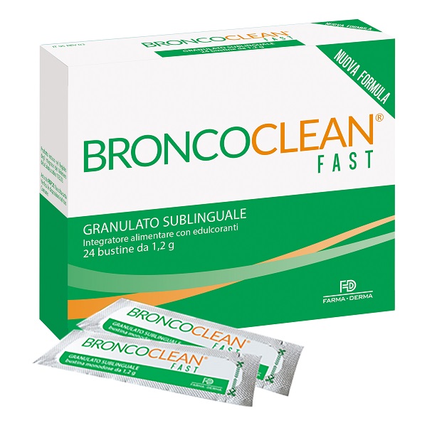 BRONCOCLEAN FAST GRANULATO SUBLINGUALE 24 BUSTINE - latuafarmacia.org