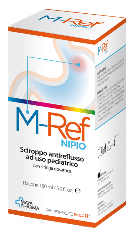 M-REF NIPIO SCIROPPO ANTIREFLUSSO AD USO PEDIATRICO 150 ML CON SIRINGA DOSATRICE - latuafarmacia.org