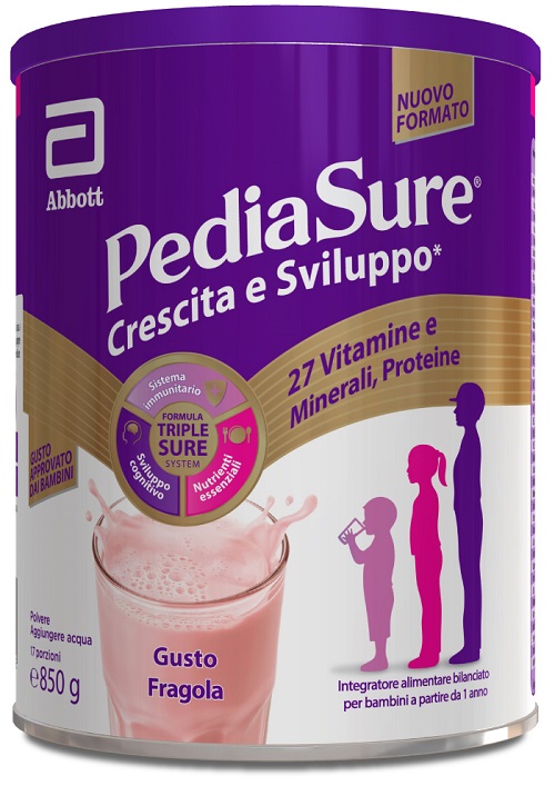 PEDIASURE CRESCITA&SVILUPPO FRAGOLA 850 G - latuafarmacia.org