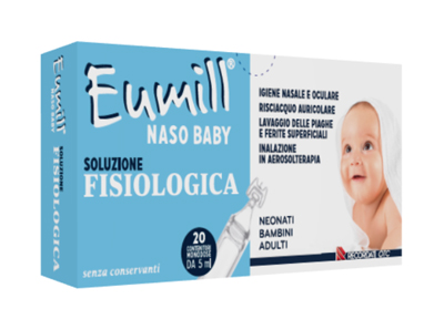EUMILL NASO BABY SOLUZIONE FISIOLOGICA 20 CONTENITORI MONODOSE 5 ML - latuafarmacia.org