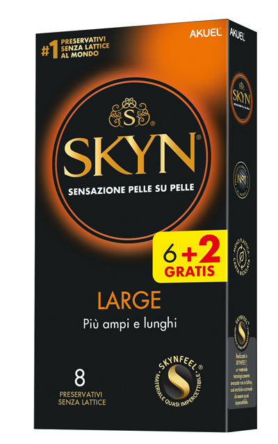 AKUEL SKYN LARGE PIU AMPI/LUNGHI 6 PEZZI + 2 OMAGGIO - latuafarmacia.org