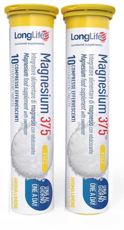 LONGLIFE MAGNESIUM 375 FIZZ 20 COMPRESSE EFFERVESCENTI DA 6,3 G - latuafarmacia.org