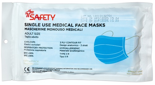 MASCHERINA CHIRURGICA 10 PEZZI - latuafarmacia.org