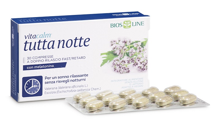 VITACALM TUTTA NOTTE CON MELATONINA 60 COMPRESSE - latuafarmacia.org