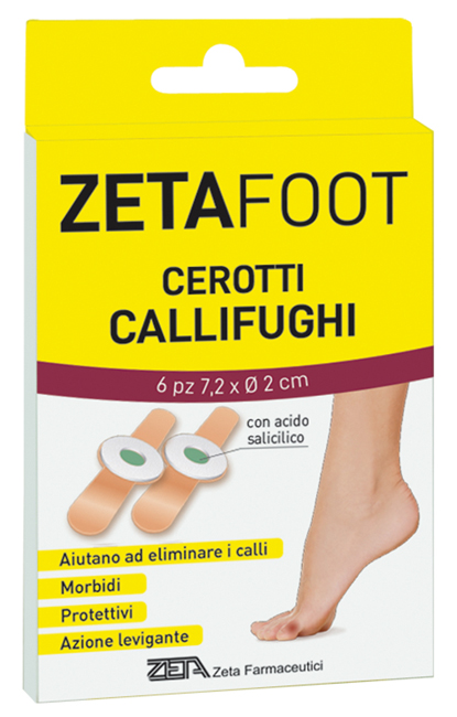 ZETAFOOT CEROTTO CALLIFUGO DISCHETTO CENTRALE 6 PEZZI - latuafarmacia.org
