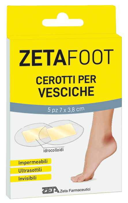 ZETAFOOT CEROTTO IDROCOLLOIDALE VESCICHE 5 PEZZI - latuafarmacia.org