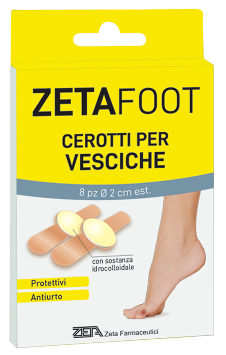 ZETAFOOT CEROTTO IDROCOLLOIDALE VESCICHE 8 PEZZI - latuafarmacia.org