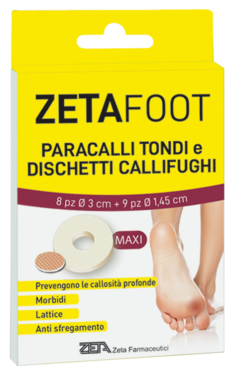 ZETAFOOT PARACALLO TONDO 8 PEZZI + DISCHETTO CALLIFUGO 9 PEZZI - latuafarmacia.org