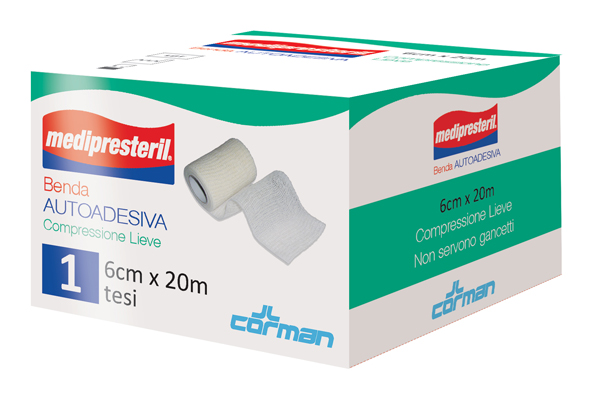 MEDIPRESTERIL BENDA AUTOADESIVA 6X2000 CM 1 PEZZO - latuafarmacia.org