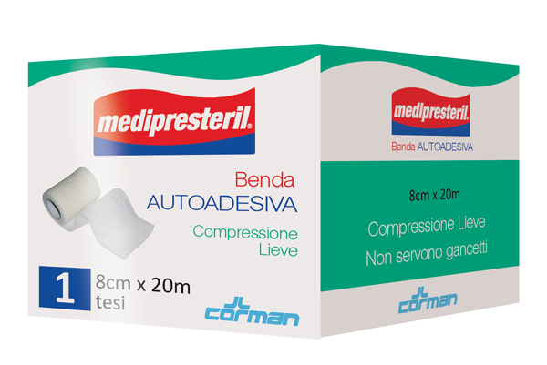 MEDIPRESTERIL BENDA AUTOADESIVA 8X2000 CM 1 PEZZO - latuafarmacia.org