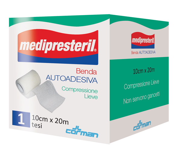 MEDIPRESTERIL BENDA AUTOADESIVA 10X2000 CM 1 PEZZO - latuafarmacia.org