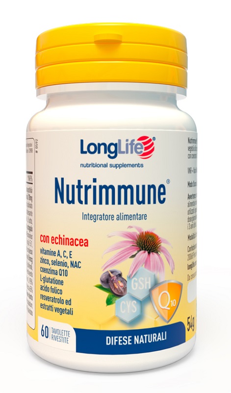 LONGLIFE NUTRIMMUNE 60 TAVOLETTE RIVESTITE - latuafarmacia.org