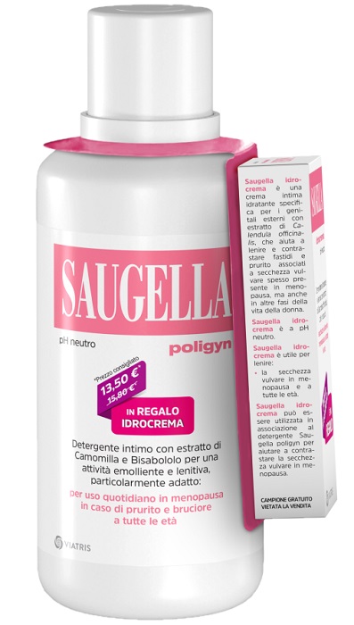 SAUGELLA POLIGYN 500ML + SAUGELLA IDROCREMA 10ML IN REGALO - latuafarmacia.org