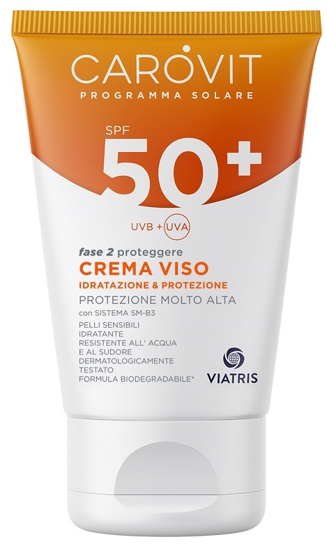 CAROVIT PROGRAMMA SOLARE CREMA VISO SPF50+ 50 ML - latuafarmacia.org
