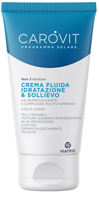 CAROVIT PROGRAMMA SOLARE CREMA FLUIDA IDRATAZIONE & SOLLIEVO 150 ML - latuafarmacia.org