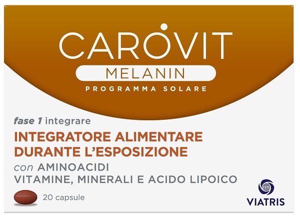 CAROVIT MELANIN PROGRAMMA SOLARE 20 CAPSULE - latuafarmacia.org