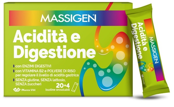 MASSIGEN ACIDITA' E DIGESTIONE 24 STICKPACK - latuafarmacia.org