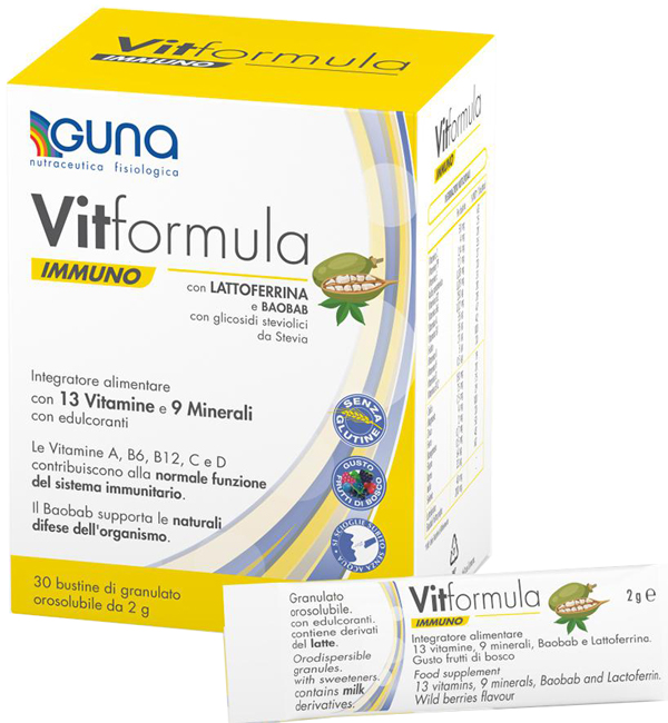 VITFORMULA IMMUNO 30 STICK DA 2 G - latuafarmacia.org