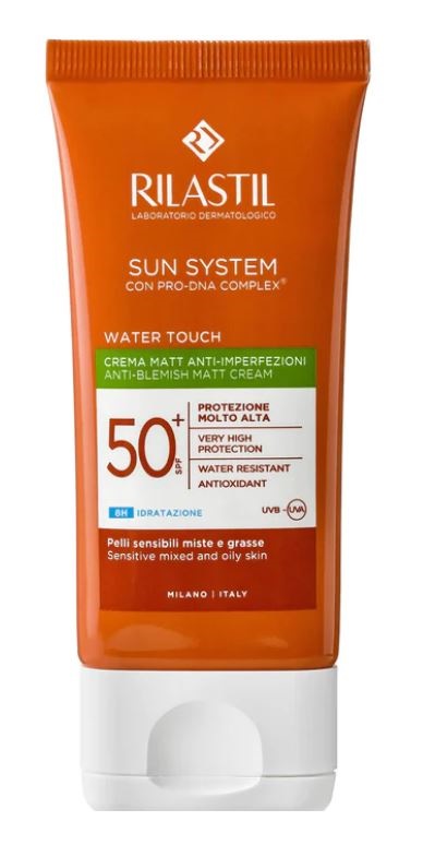 RILASTIL SUN SYSTEM WATER TOUCH MAT CREMA SPF50+ 50 ML - latuafarmacia.org