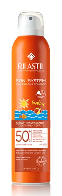 RILASTIL SUN SYSTEM BABY TRANSPARENT SPRAY SPF50+ 200 ML - latuafarmacia.org