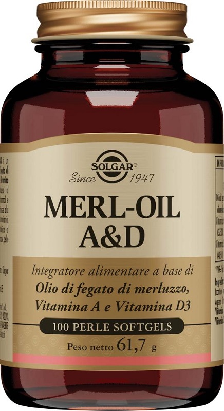 MERL OIL A&D 100 PERLE SOFTGEL - latuafarmacia.org