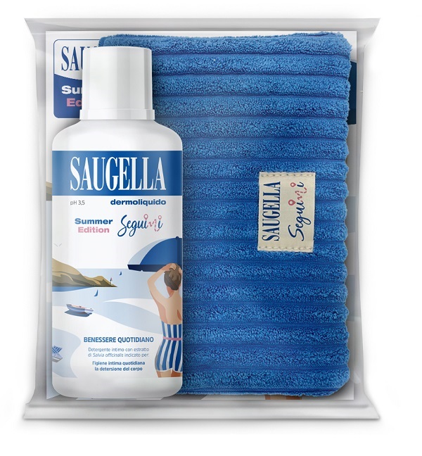SAUGELLA SEGUIMI BUNDLE DERMOLIQUIDO 500 ML + GADGET POCHETTE - latuafarmacia.org