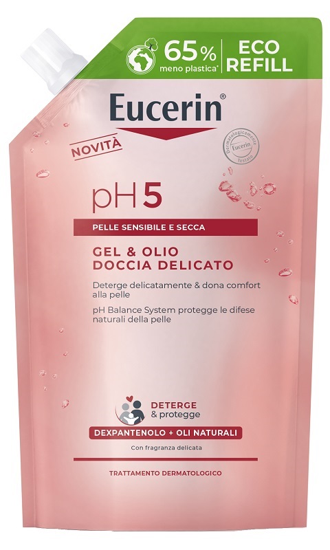 EUCERIN GEL & OLIO DOCCIA DELICATO 400 ML REFILL - latuafarmacia.org