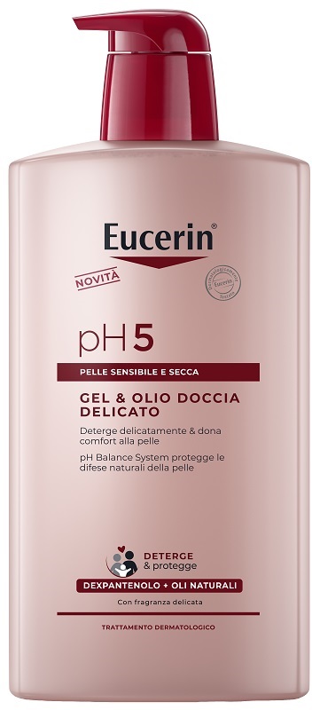 EUCERIN GEL & OLIO DOCCIA DELICATO 1 LITRO - latuafarmacia.org