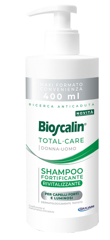 BIOSCALIN TOTAL CARE SHAMPOO FORTIFICANTE RIVITALIZZANTE 400 ML - latuafarmacia.org