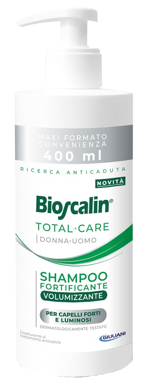 BIOSCALIN TOTAL CARE SHAMPOO FORTIFICANTE VOLUMIZZANTE 400 ML - latuafarmacia.org