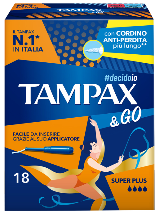 TAMPAX &GO SUPER PLUS 18 PEZZI - latuafarmacia.org