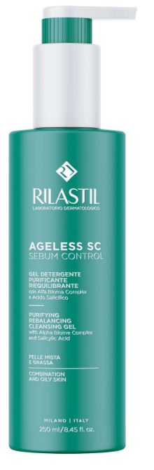 RILASTIL AGELESS SC SEBUM CONTROL GEL DETERGENTE PURIFICANTE RIEQUILIBRANTE 250 ML - latuafarmacia.org