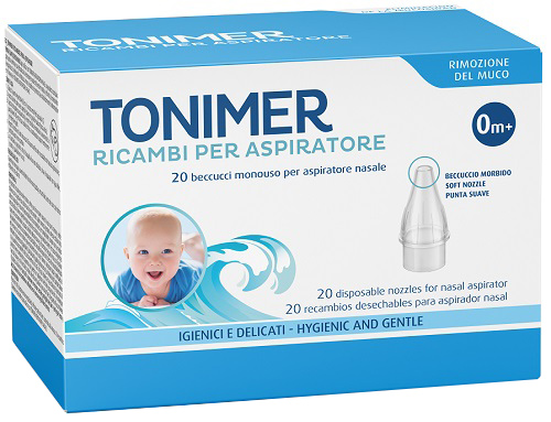 RICAMBI ASPIRATORE NASALE TONIMER 20 PEZZI - latuafarmacia.org