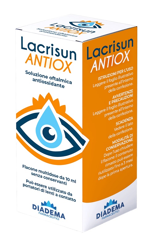 LACRISUN ANTIOX SOLUZIONE OFTALMICA ANTIOSSIDANTE OCCHI FLACONE MULTIDOSE 10 ML - latuafarmacia.org