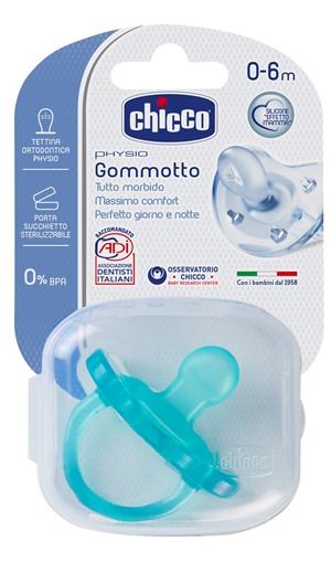 CHICCO GOMMOTTO IN SILICONE BOY 0-6 MESI 1 PEZZO - latuafarmacia.org