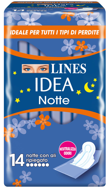 LINES IDEA NOTTE CON ALI RIPIEGATE 14 PEZZI - latuafarmacia.org