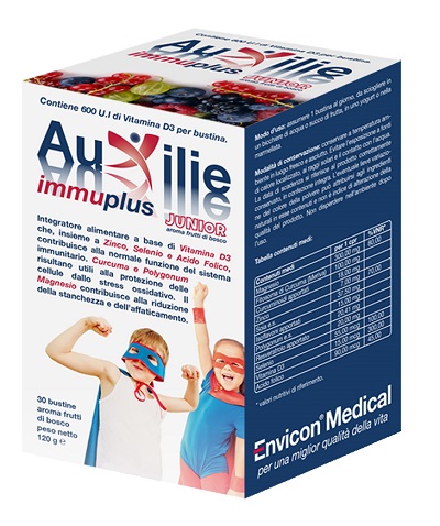 AUXILIE IMMUPLUS JUNIOR SOLUBILE 30 STICK PACK - latuafarmacia.org