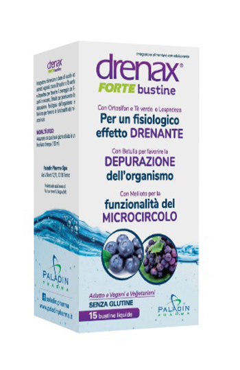 DRENAX FORTE MIRTILLO E UVA 15 BUSTINE - latuafarmacia.org