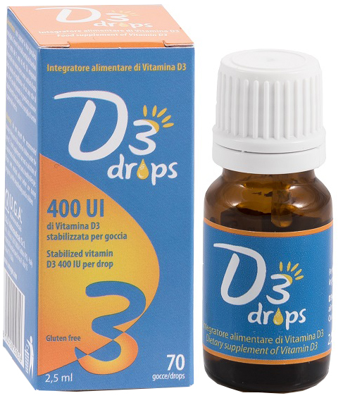 D3 DROPS 400 UI FLACONCINO 2,5 ML - latuafarmacia.org