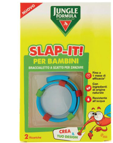 JUNGLE FORMULA SLAP-IT BRACCIALETTO ANTI-ZANZARE PER BAMBINI+ 2 RICARICHE - latuafarmacia.org