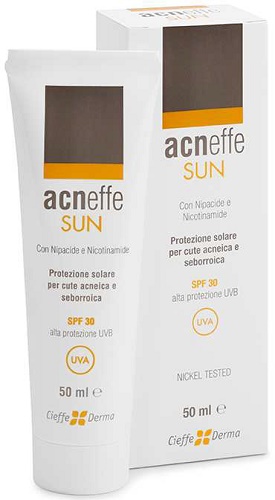 ACNEFFE SUN SPF 30 ALTA PROTEZIONE UVB PER CUTE ACNEICA E SEBORROICA 50 ML - latuafarmacia.org