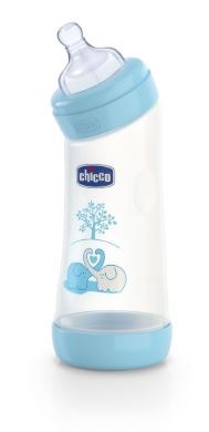 CHICCO BIBERON WELL BEING ANGOLATO IN POLIPROPILENE BOY DA 250 ML NORMAL SILICONE - latuafarmacia.org