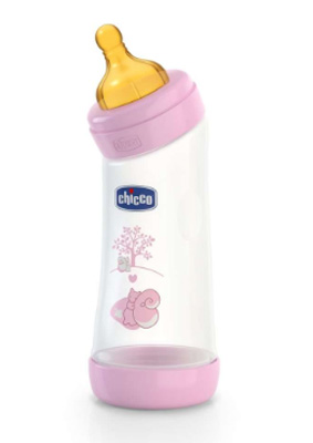 CHICCO BIBERON WELL BEING ANGOLATO IN POLIPROPILENE GIRL DA 250 ML NORMAL LATTICE - latuafarmacia.org